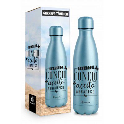 GARRAFA TÉRMICA 500ML- ACEITO E AGRADEÇO