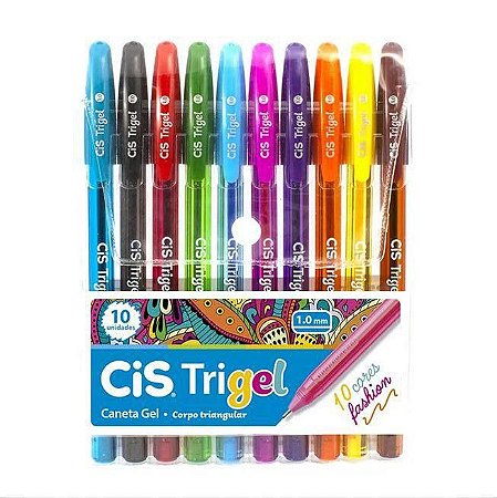 CANETA GEL 1.0 KIT COM 10