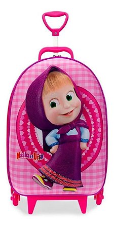 MOCHILA INFANTIL MASHA SWEET COM RODA