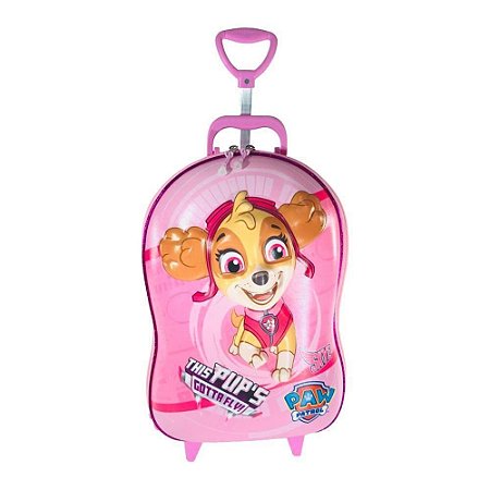 MOCHILA C/ RODA 3D PAW PATROL SKYE