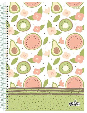 CADERNO 1X1 FRU FRU 80 FL