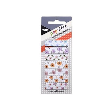 MARCADORES DE PÁGINA FANCY FLORES 140 UNI TRIS