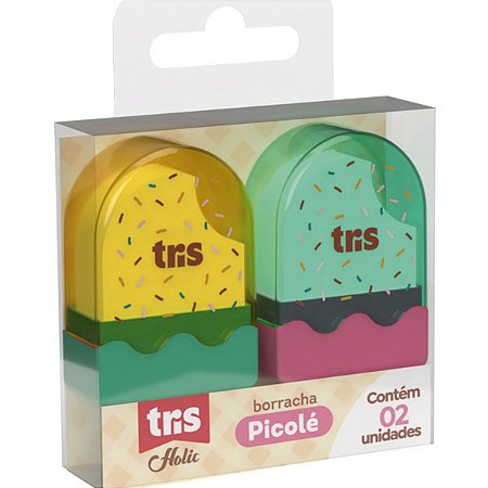 BORRACHA PICOLÉ COM 2 TRIS