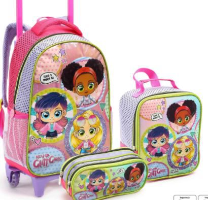 MOCHILA C/RODA+ ESTOJO+LANCHEIRA MR 15335