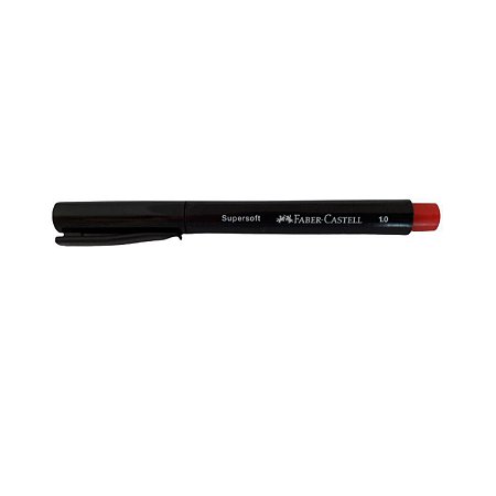 CANETA PONTA MEDIA 1.0 SUPER SOFT VERMELHA