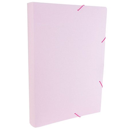 PASTA ABA ELASTICO 4CM LINHO ROSA