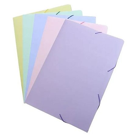 PASTA ABA ELASTICO 4CM LINHO AZUL