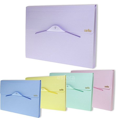 PASTA SANFONADA LINHO LILAS