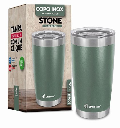 COPO TÉRMICO STONE VERDE MILITAR 10682