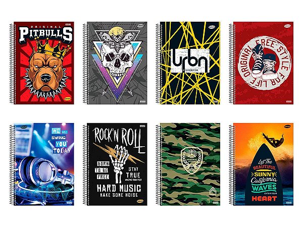 CADERNO 1X1 KBOM MASCULINO