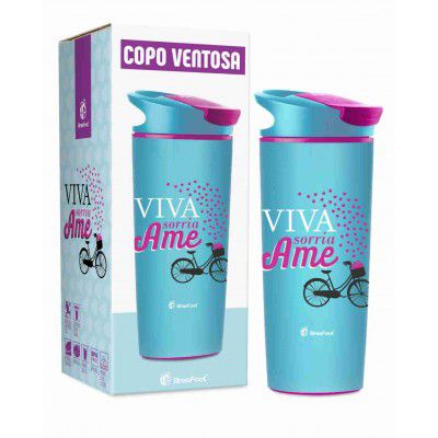 COPO TÉRMICO COM VENTOSA 2640 VIVA AME SORRIA