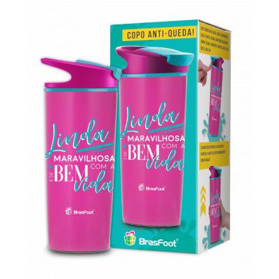 COPO TÉRMICO COM VENTOSA 2135 LINDA MARAVILHOSA