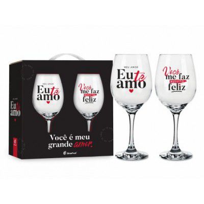 KIT TAÇA C/2 MEU AMOR TE AMO