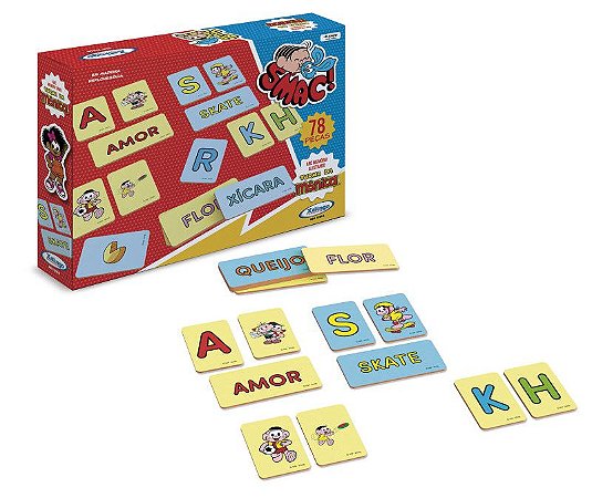 JOGO DA MEMÓRIA ILUSTRADO TURMA DA MONICA