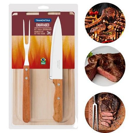 JOGO TRINCHANTE INOX 3 PEÇAS NATURALLE