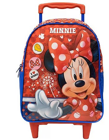 MOCHILA COM RODA MINNIE 16 PO