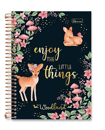 CADERNO UNIVERSITÁRIO 1X1 WOODLAND