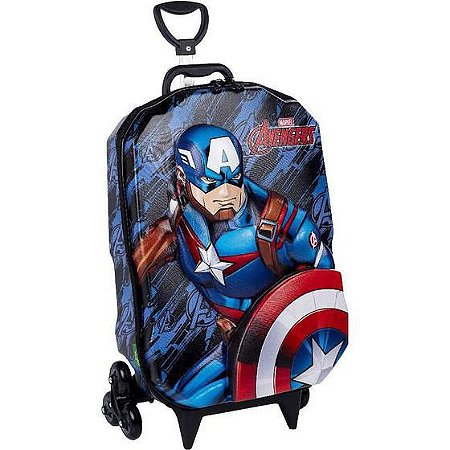 MOCHILA DE RODINHAS CAPITAO AMERICA 3850AM22
