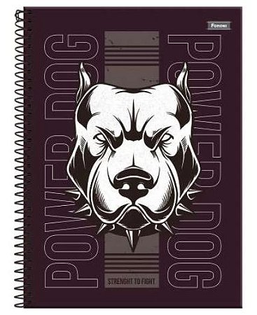 CADERNO 1X1 POWER DOG 80 FLS