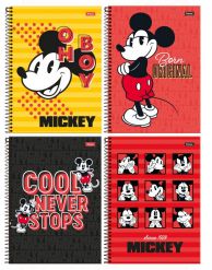 CADERNO 1X1 MICKEY MOUSE