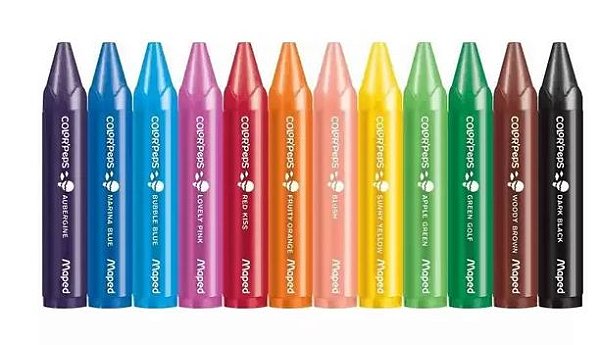 GIZ DE CERA COLOR PEPS C/12 WAX JUMBO