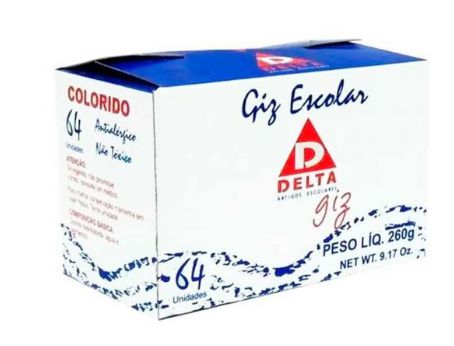 GIZ ESCOLAR COLORIDO 64 UN