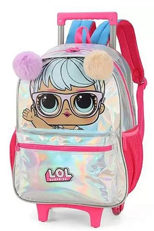 MOCHILA RODAS PRATA LOL IC39696