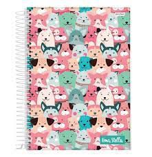 CADERNO ESPIRAL 1/4 CD 80FL UMA STELLA