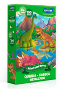 REINO DOS DINOS METALIZADO - QC 100 PC ENCAPADO