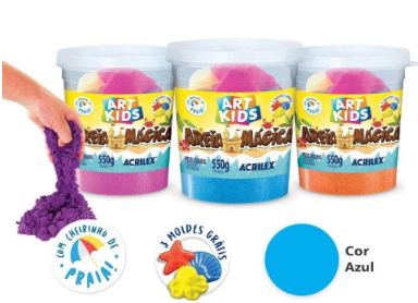 AREIA MÁGICA 550G COR CRUA