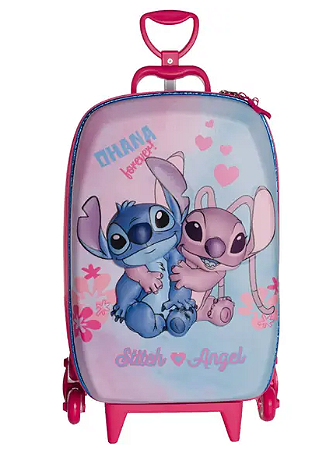 MOCHILA INFANTIL STITCH E ANGEL 3D