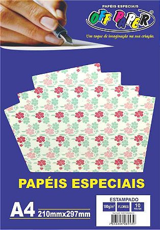 PAPEL ESTAMPADO FLORES