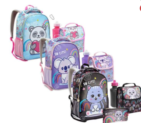 MOCHILA KIT 5 EM 1 MI41382 SO CUTE