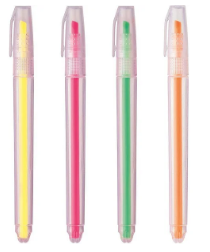 MARCA TEXTO BLISTER 4 CORES BAZZE POLYBAG