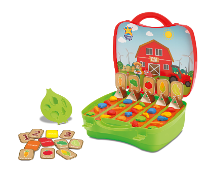 BRINQUEDO DIVER TOYS MASSA FAZENDA NA MALETA C/28PCS