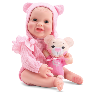 BONECA NEW BORN UNIQUE BODY ROSA