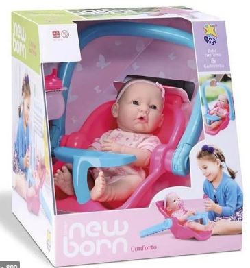 BONECA NEW BORN BEBÊ CONFORTO