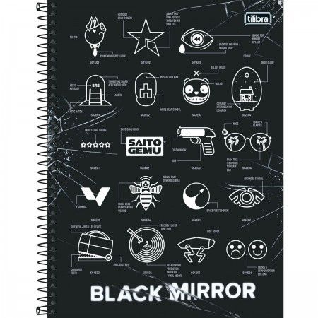 CADERNO 1X1 BLACK MIRROR