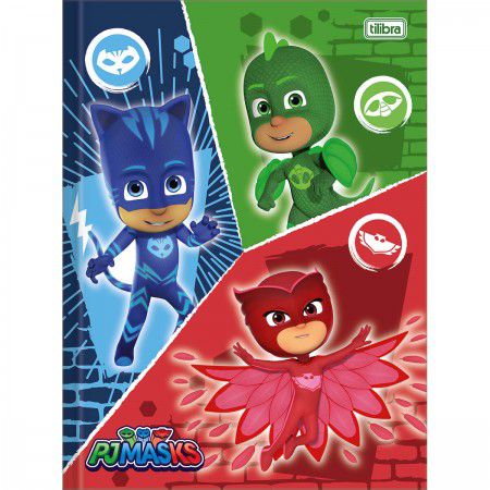 CADERNO 1X1 COSTURADO PJMASKS