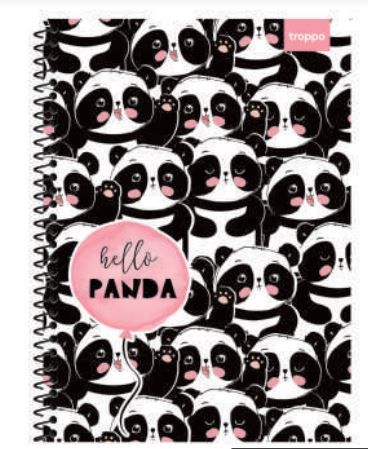 CADERNO 1X1 HELLO PANDA
