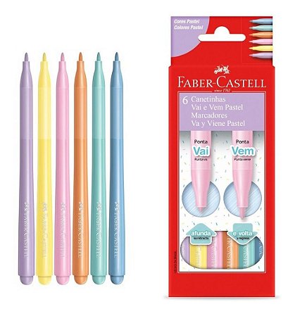 CANETINHA VAI E VEM 06 CORES PASTEL