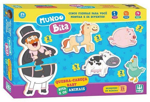 JOGO QUEBRA-CABEÇA MUNDO BITA