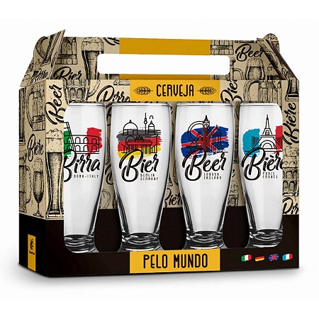 KIT COPOS CERVEJA PELO MUNDO