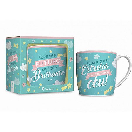 CANECA PORCELANA 360ML FUTURO BRILHANTE