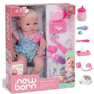 BONECA NEW BORN PRIMEIROS CUIDADOS