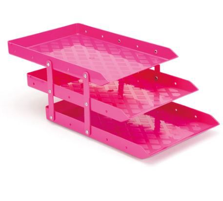 CAIXA CORRESPONDÊNCIA TRIPLA MÓVEL ROSA PINK