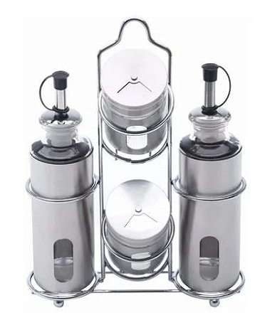 GALHETEIRO 4 PEÇAS EM INOX