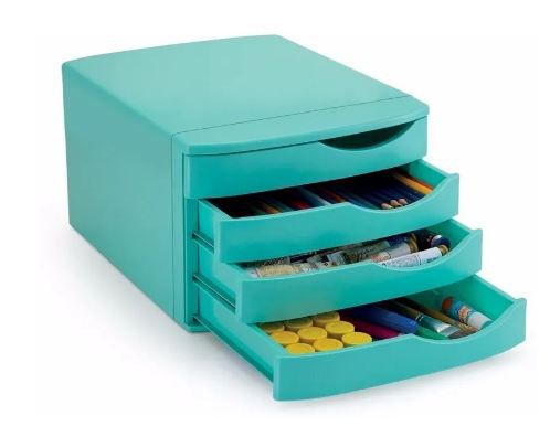 GAVETEIRO AZUL TURQUESA