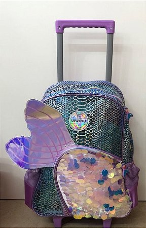 MOCHILA C/ RODA SEREIA ROXA