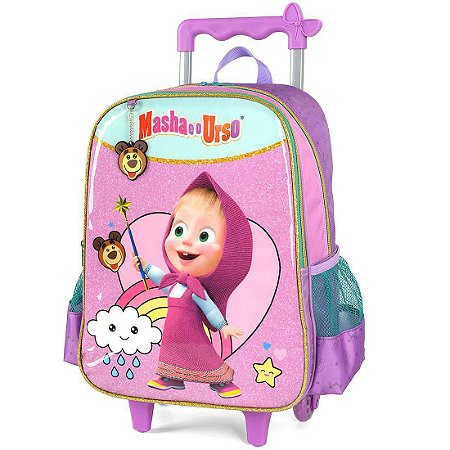 MOCHILA COM RODA MASHA E O URSO